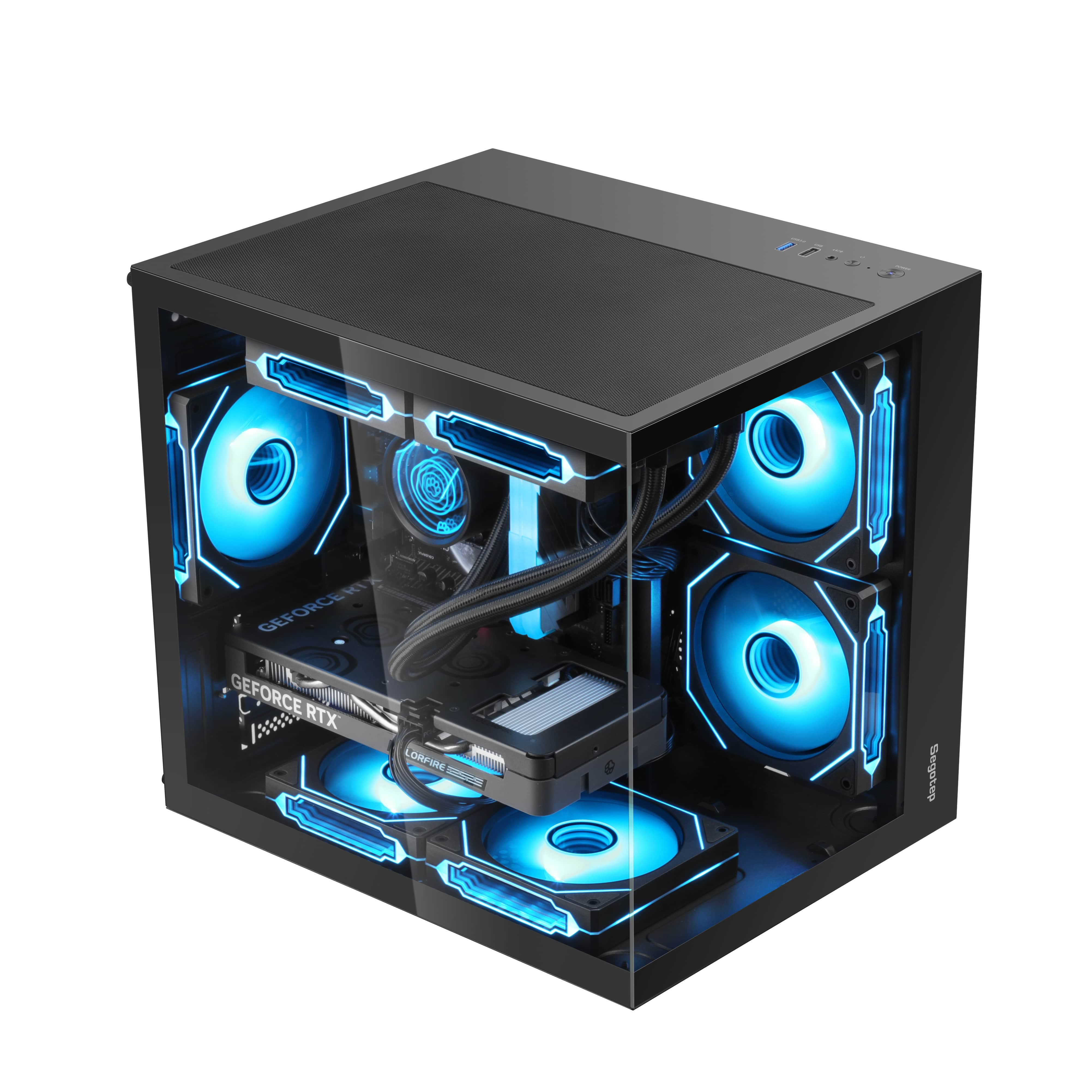 Segotep Brave W1 Siyah 750W 80+ Bronze PCIE 5.0 Midi Tower Gaming (Oyuncu) Kasa