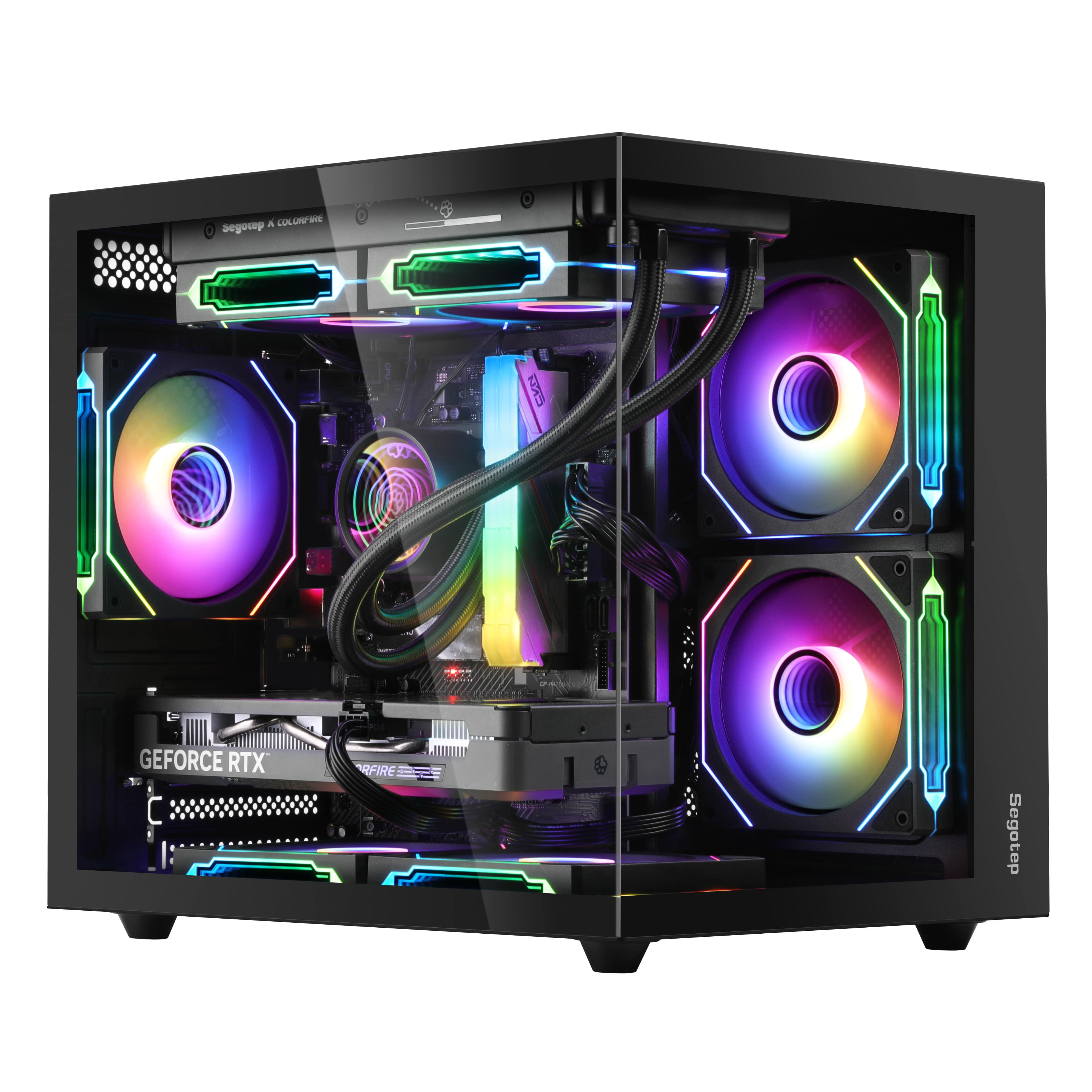 Segotep Brave W1 Siyah 750W 80+ Bronze PCIE 5.0 Midi Tower Gaming (Oyuncu) Kasa