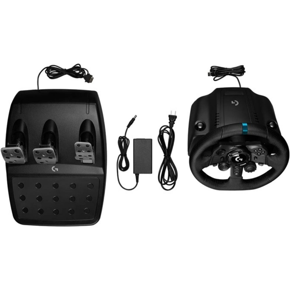 Logitech G G923 PS5, PS4 ve PC ile Uyumlu Siyah Yarış Direksiyonu ve Pedalları - 941-000149