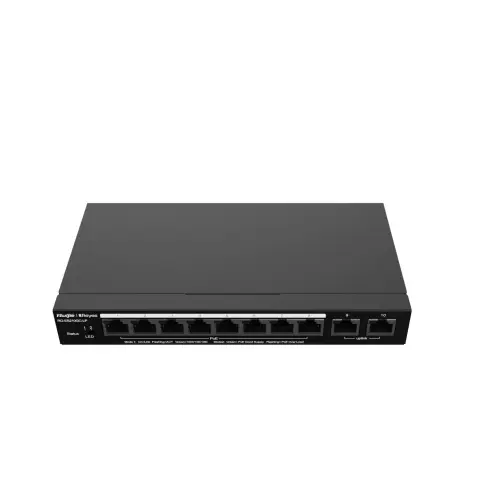 Ruijie Reyee RG-ES210GC-LP 8XGE-2XGE 10 Port Gigabit Yönetilebilir PoE Switch