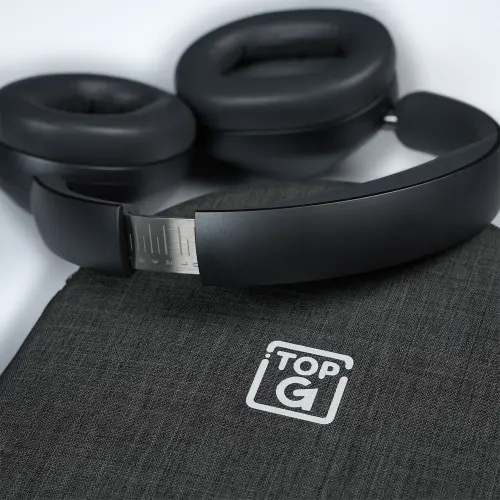 TopG Vox SoundFlex Siyah Kulak Üstü Bluetooth Kulaklık (Hardcase Çanta Hediyeli)