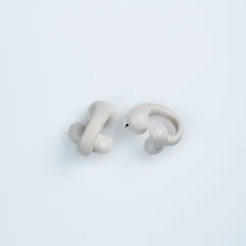 TopG Vox Q4 Ear Clip Bej Kulak İçi Bluetooth Kulaklık