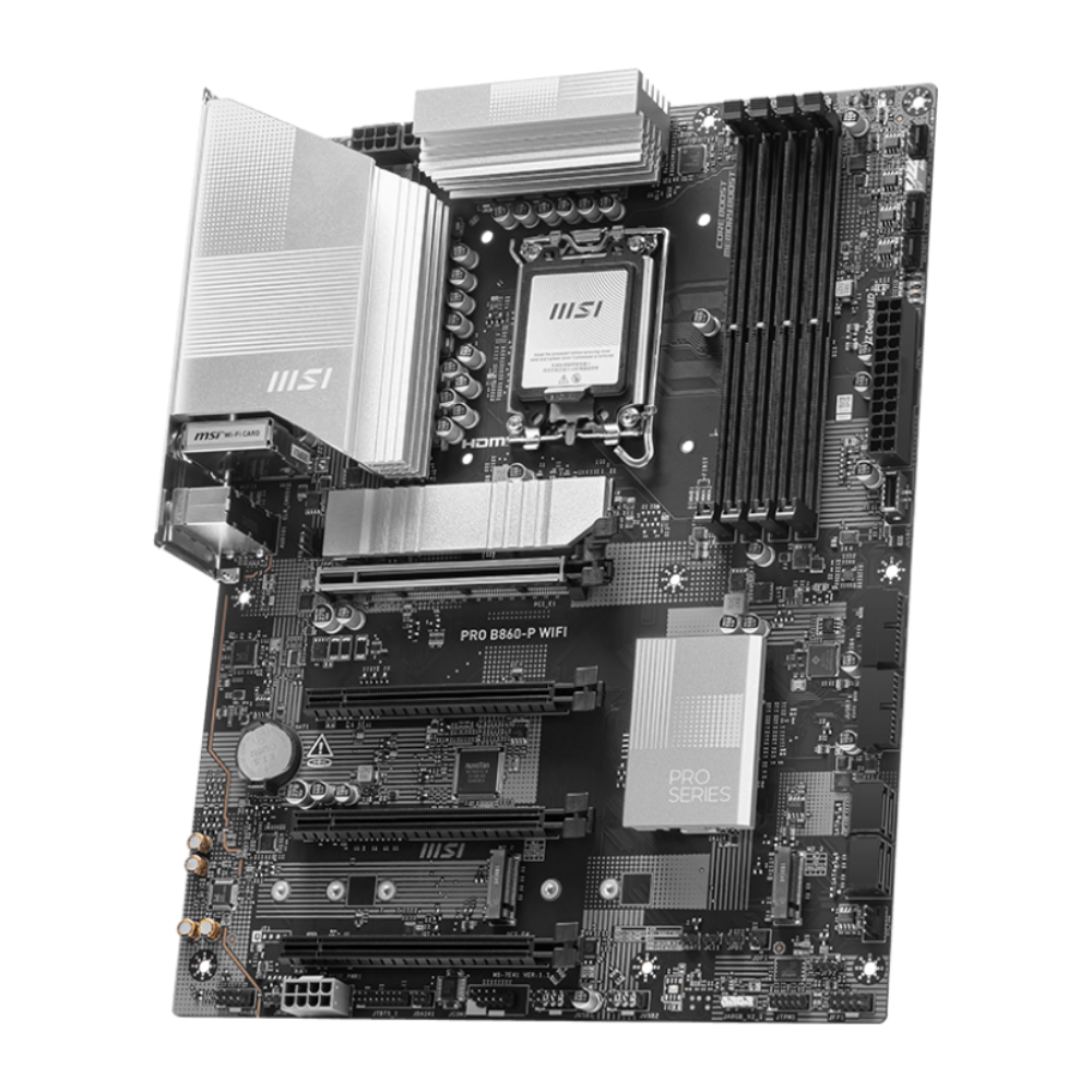 Msı PRO B860-P WIFI Intel B860 Soket 1851 DDR5 8800+(OC)MHz ATX Gaming (Oyuncu) Anakart