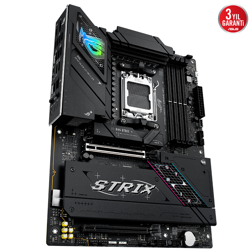ASUS ROG STRIX B850-F GAMING WIFI AMD B850 Soket AM5 DDR5 8000+(OC)MHz ATX Gaming (Oyuncu) Anakart