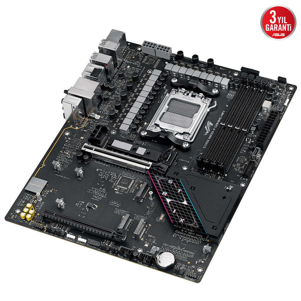ASUS ROG STRIX B850-F GAMING WIFI AMD B850 Soket AM5 DDR5 8000+(OC)MHz ATX Gaming (Oyuncu) Anakart