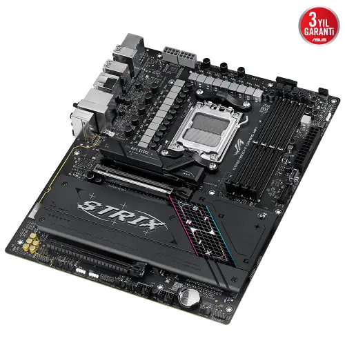 ASUS ROG STRIX B850-F GAMING WIFI AMD B850 Soket AM5 DDR5 8000+(OC)MHz ATX Gaming (Oyuncu) Anakart