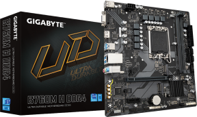 Gigabyte B760M-H-DDR4 Intel B760 Soket 1700 DDR4 3200MHz mATX Gaming (Oyuncu) Anakart