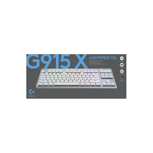 Logitech  G915 X LIGHTSPEED TKL Low-Profile Wireless Beyaz Gaming (Oyuncu) Klavye -  920-012737