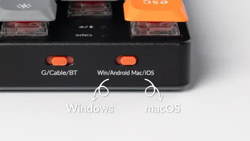 Keychron K5 Max %100 RGB Red Switch Kablosuz Türkçe Mekanik Karbon Siyah Gaming (Oyuncu) Klavye - K5M-H1-TR
