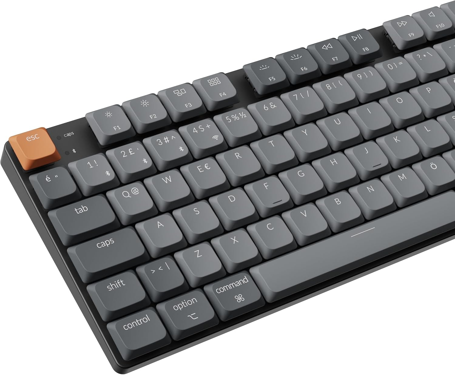 Keychron K5 Max %100 RGB Red Switch Kablosuz Türkçe Mekanik Karbon Siyah Gaming (Oyuncu) Klavye - K5M-H1-TR