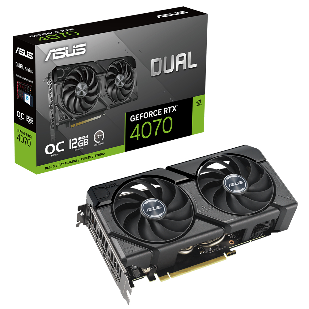 ASUS Dual GeForce RTX 4070 EVO OC Edition 12GB DUAL-RTX4070-O12GD6-EVO GDDR6 192Bit DX12 Gaming (Oyuncu) Ekran Kartı