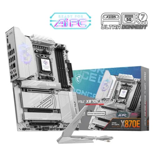 MSI MAG X870E EDGE TI Soket AM5 DDR5 8400(OC)MHz ATX Gaming Anakart