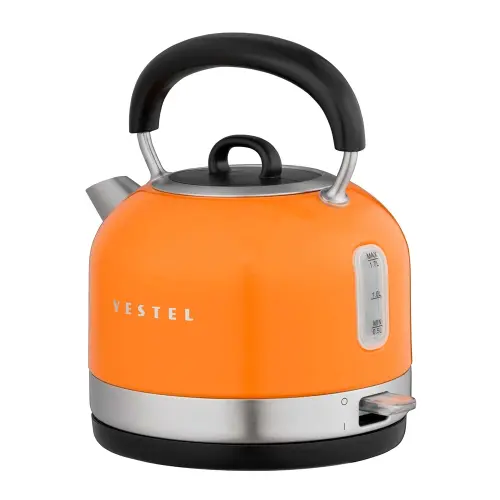 Vestel Retro Turuncu 2200 W 1.7 lt Çelik Kettle