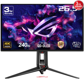 ASUS ROG Swift PG27UCDM 27″ 240Hz 0.03ms 4K UHD Adaptive Sync QD-OLED Pivot  Gaming (Oyuncu) Monitör