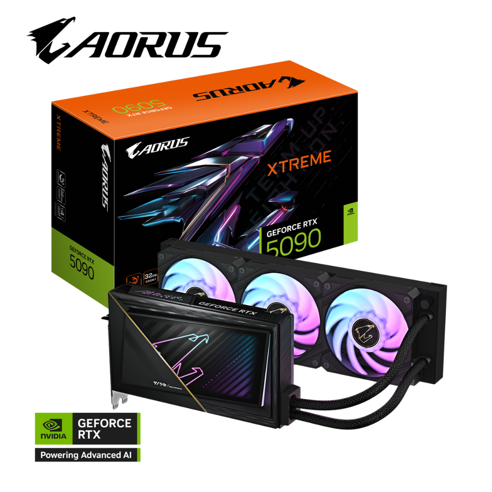 Gigabyte AORUS GeForce RTX 5090 XTREME WATERFORCE GV-N5090AORUSX W-32GD GDDR7 32G 512bit Gaming (Oyuncu) Ekran Kartı