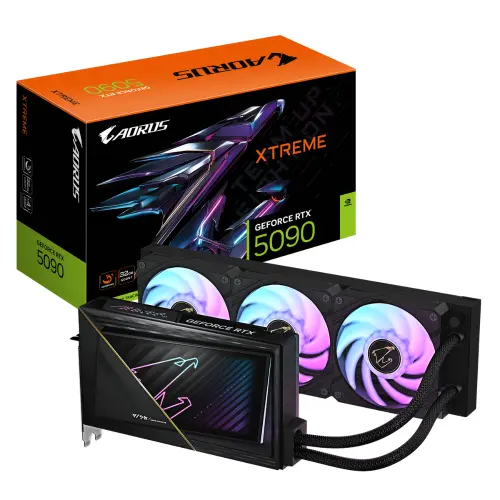 Gigabyte AORUS GeForce RTX 5090 XTREME WATERFORCE GV-N5090AORUSX W-32GD GDDR7 32G 512bit Gaming (Oyuncu) Ekran Kartı