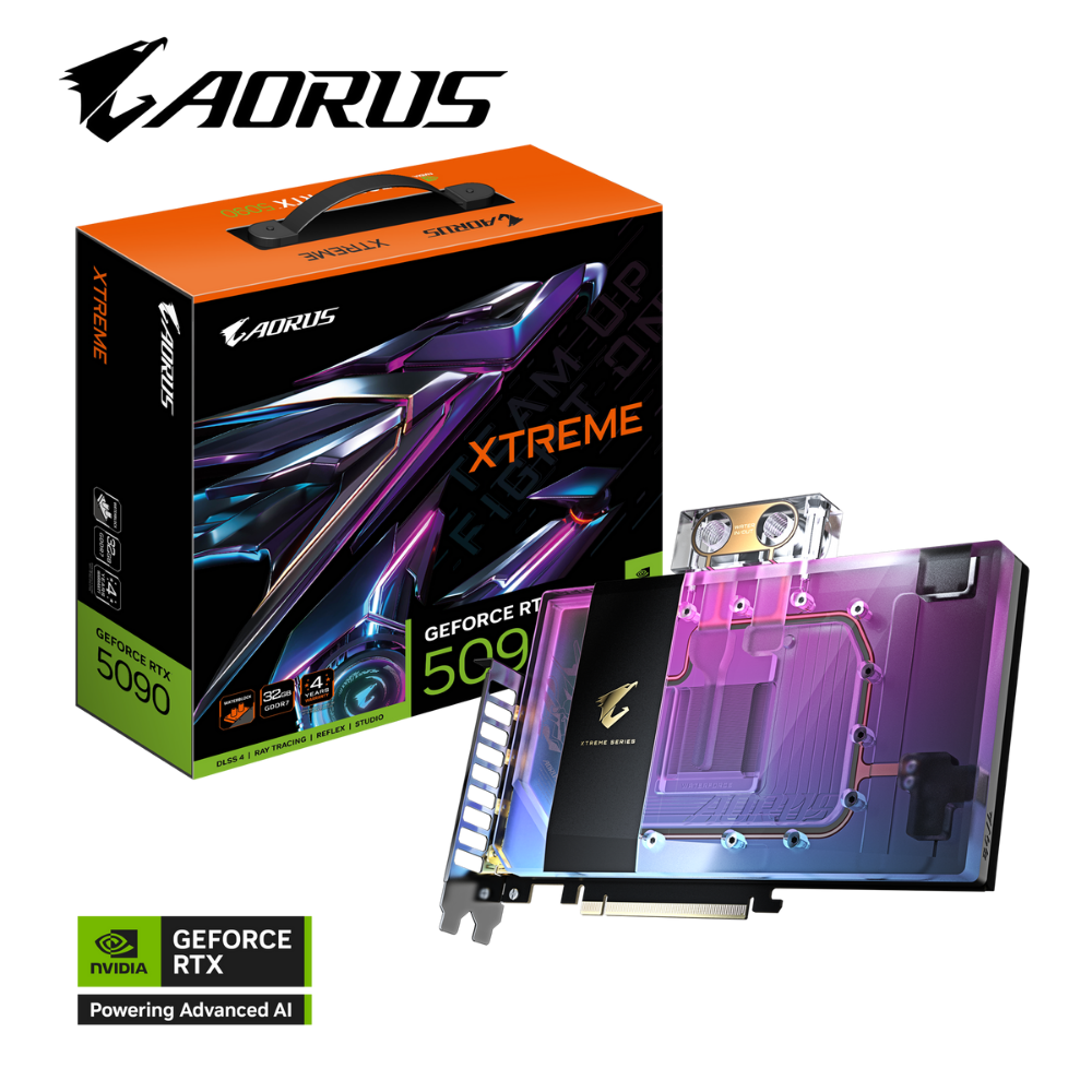 Gigabyte AORUS GeForce RTX 5090 XTREME WATERFORCE WB GV-N5090AORUSX WB-32GD GDDR7 32G 512bit Gaming (Oyuncu) Ekran Kartı