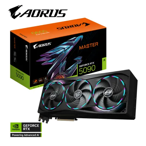 Gigabyte AORUS GeForce RTX 5090 MASTER GV-N5090AORUS M-32GD GDDR7 32G 512bit Gaming (Oyuncu) Ekran Kartı