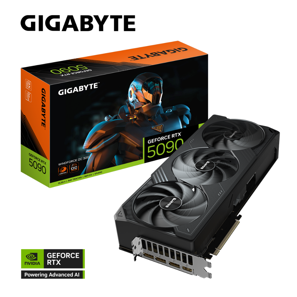 Gigabyte GeForce RTX5090 WINDFORCE OC GV-N5090WF3OC-32GD GDDR7 32G 512bit Gaming (Oyuncu) Ekran Kartı
