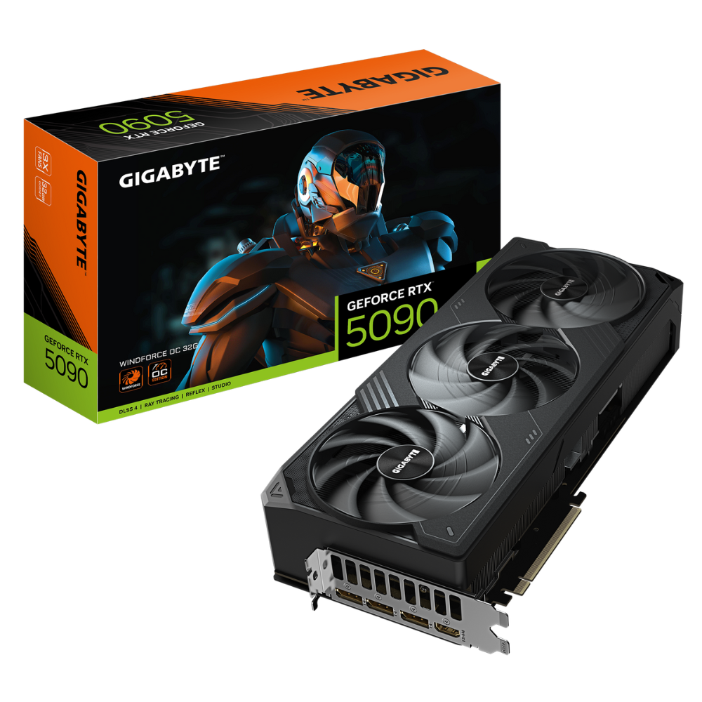 Gigabyte GeForce RTX5090 WINDFORCE OC GV-N5090WF3OC-32GD GDDR7 32G 512bit Gaming (Oyuncu) Ekran Kartı