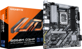 Gigabyte B860M D3HP Intel B860 Soket 1851 DDR5 9066(OC)MHz mATX Gaming (Oyuncu) Anakart