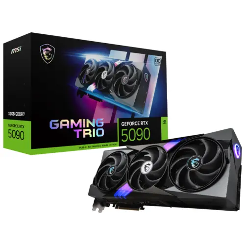 MSI GeForce RTX 5090 32G GAMING TRIO OC GDDR7 512Bit DX12 DLSS4 Gaming (Oyuncu) Ekran Kartı