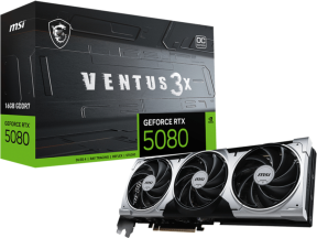 MSI GEFORCE RTX 5080 16G VENTUS 3X OC PLUS GDRR7 256 B DX12 DLSS4 Gaming (Oyuncu) Ekran Kartı