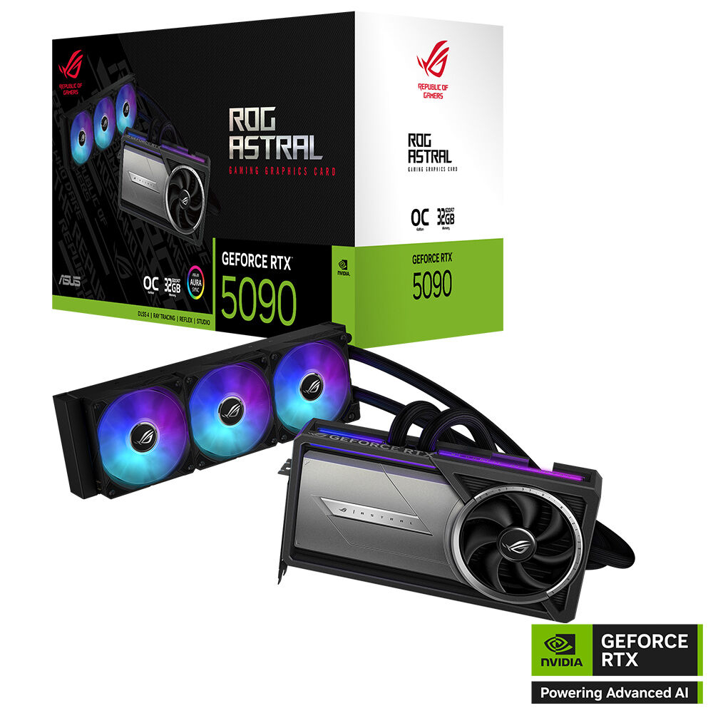 ASUS ROG Astral LC GeForce RTX 5090 32GB GDDR7 OC Edition ROG-ASTRAL-LC-RTX5090-O32G-GAMING GDDR7 512Bit Gaming (Oyuncu) Ekran Kartı