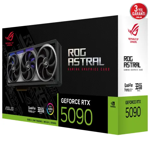 ASUS ROG Astral GeForce RTX 5090 32GB ROG-ASTRAL-RTX5090-32G-GAMING GDDR7 512Bit Gaming (Oyuncu) Ekran Kartı