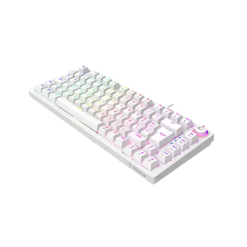 Rampage ENIGMA 75 Beyaz Türkçe Q Red Switch Mekanik Gaming (Oyuncu) Klavye