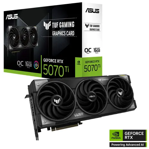 ASUS TUF Gaming GeForce RTX 5070 Ti 16GB TUF-RTX5070TI-O16G-GAMING GDDR7 OC Edition 256 Bit Gaming (Oyuncu) Ekran Kartı
