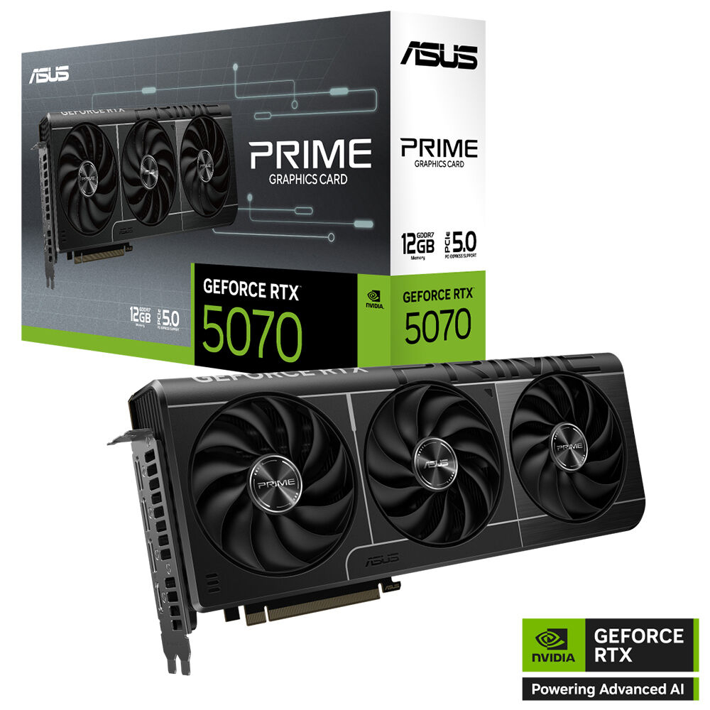 ASUS PRIME GeForce RTX 5070 12GB PRIME-RTX5070-12G GDDR7 192Bit Gaming (Oyuncu) Ekran Kartı