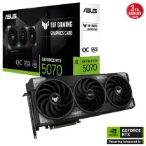 ASUS TUF Gaming GeForce RTX 5070 12GB TUF-RTX5070-O12G-GAMING GDDR7 OC Edition 192Bit Gaming (Oyuncu) Ekran Kartı
