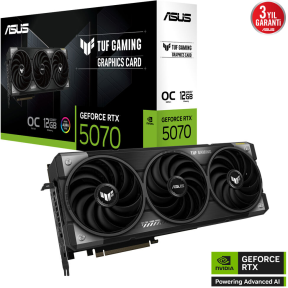 ASUS TUF Gaming GeForce RTX 5070 12GB TUF-RTX5070-O12G-GAMING GDDR7 OC Edition 192Bit Gaming (Oyuncu) Ekran Kartı