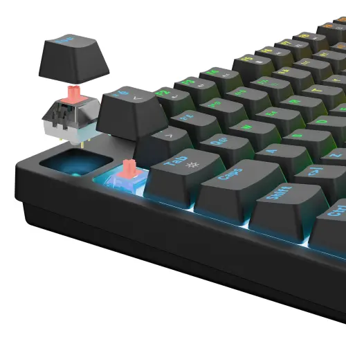 Rampage ENIGMA Siyah Türkçe Q Red Switch Mekanik Gaming (Oyuncu) Klavye