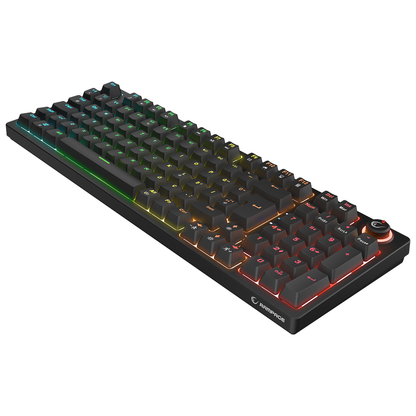 Rampage ENIGMA Siyah Türkçe Q Red Switch Mekanik Gaming (Oyuncu) Klavye