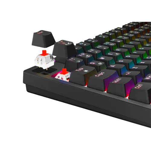 Rampage ENIGMA 75 Siyah Türkçe Q Red Switch Kompakt  Mekanik Gaming (Oyuncu) Klavye