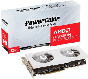 POWERCOLOR RADEON RX7700XT 12G-P/WHITE GDDR6 192Bit DX12 Gaming (Oyuncu) Ekran Kartı