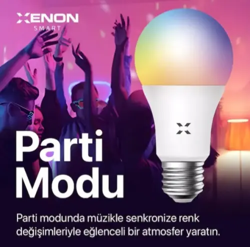 Xenon Smart Wi-Fi LED Akıllı RGB Ampul (3 adet)