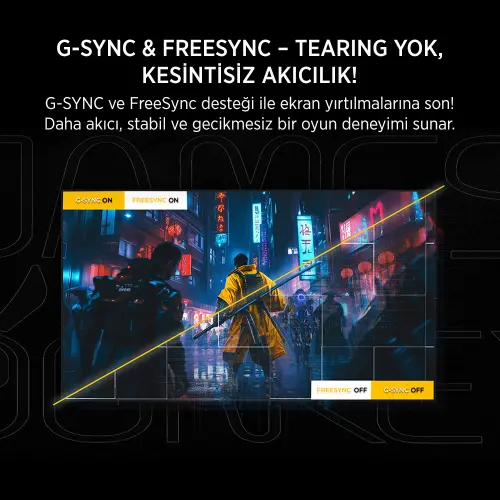James Donkey Epic J60 27″ 360Hz 0.5Ms FHD FAST IPS Gaming Monitör (Sıfır Ölü Piksel Garantili)