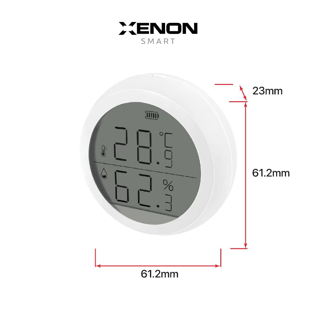 Xenon Smart X7608 Zigbee Sıcaklık ve Nem Ölçer Termometre