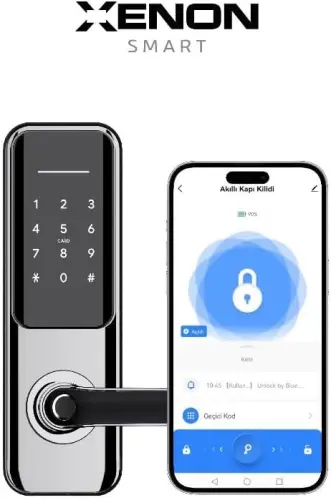 Xenon Smart X8051 Parmak İzi Dokunmatik Şifre Girişli Akıllı Kapı Kilidi