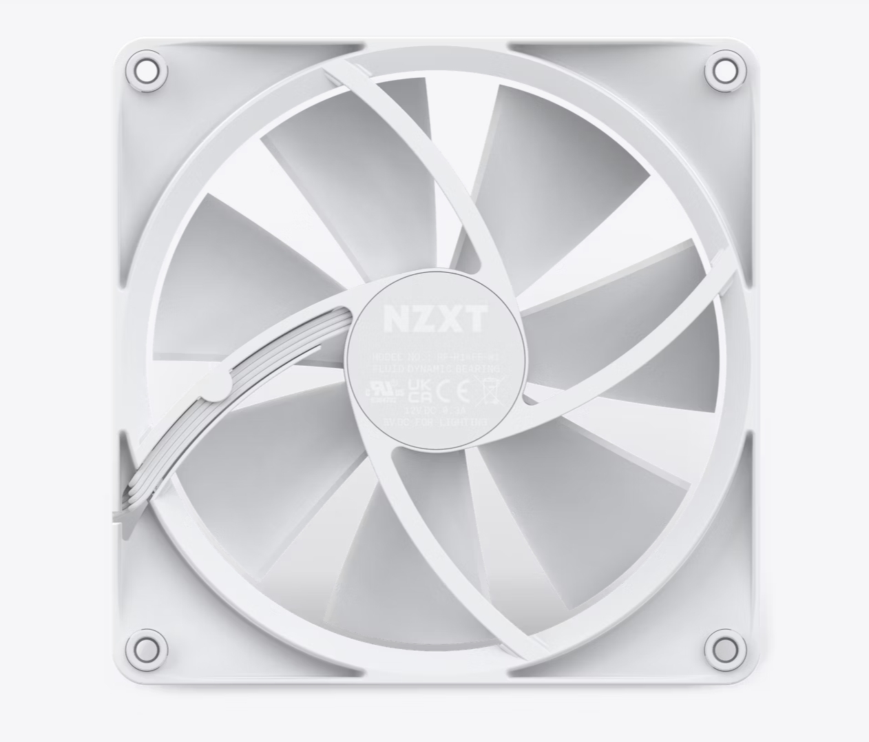 NZXT RF-R14SF-W1 F140 RGB 1x140mm RGB Beyaz Kasa Fanı