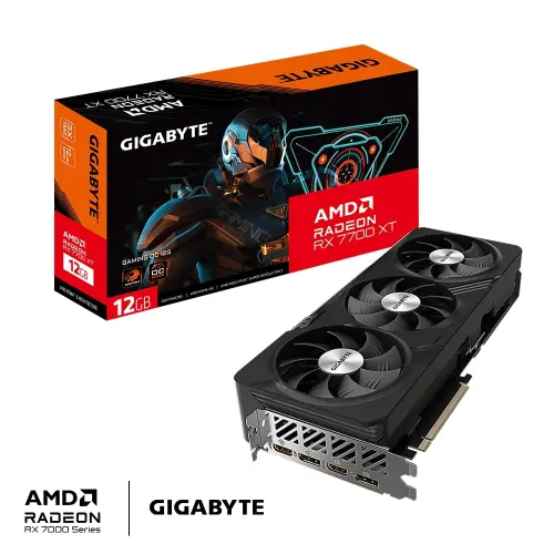 Gigabyte Radeon RX7700XT OC GV-R77XTGAMING OC-12GD 12GB GDDR6 192Bit Gaming (Oyuncu) Ekran Kartı