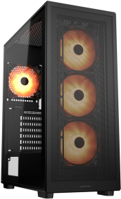 Cougar MX220 650W 80+ 4X RGB CGR-2AC8B-RGB Mid-Tower Temperli Cam Siyah Gaming (Oyuncu) Kasa
