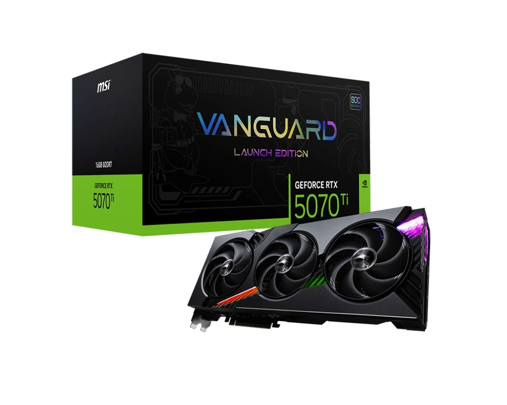 MSI GeForce RTX 5070 TI 16G VANGUARD SOC LAUNCH EDITION GDRR7 256Bit DX12 Gaming (Oyuncu) Ekran Kartı