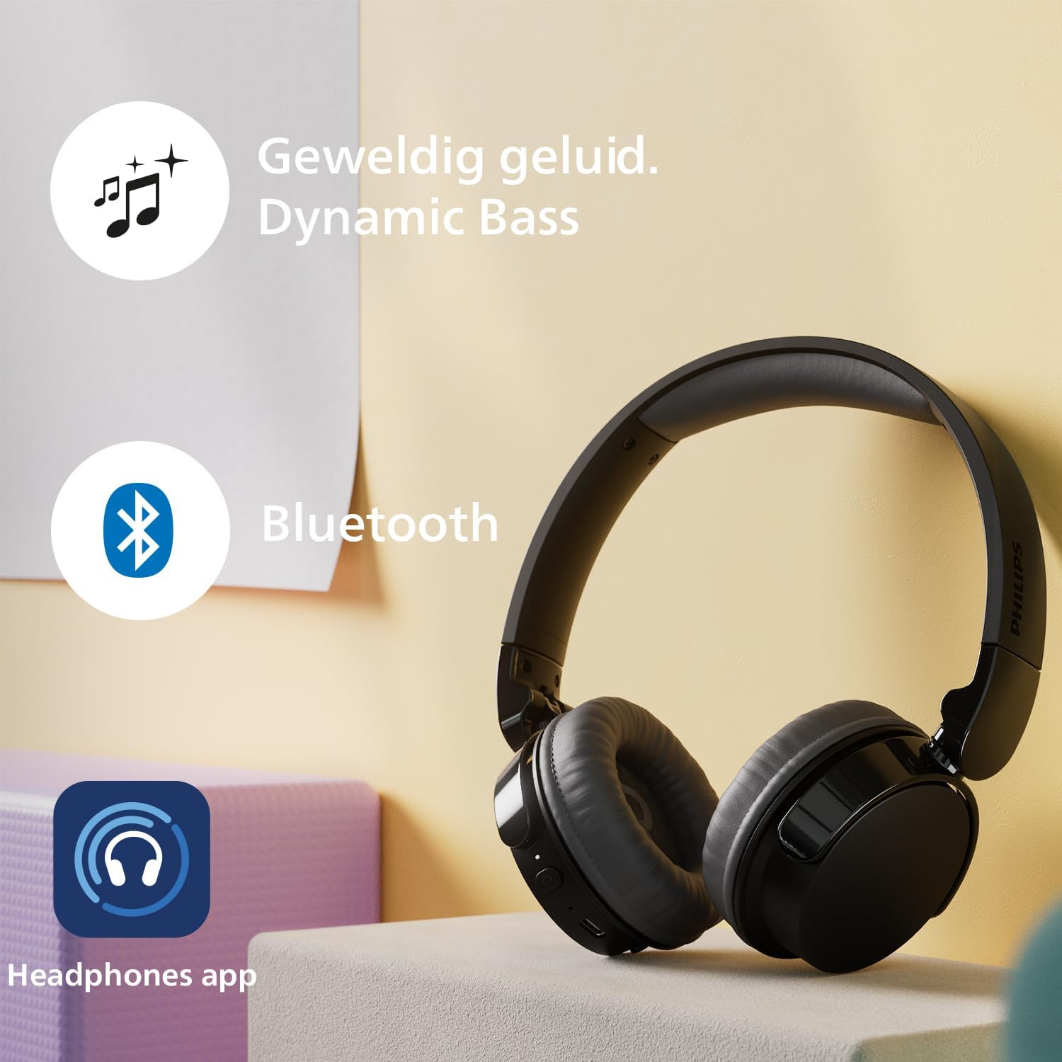 Philips TAH3209BK Siyah Kulak Üstü Bluetooth Kulaklık