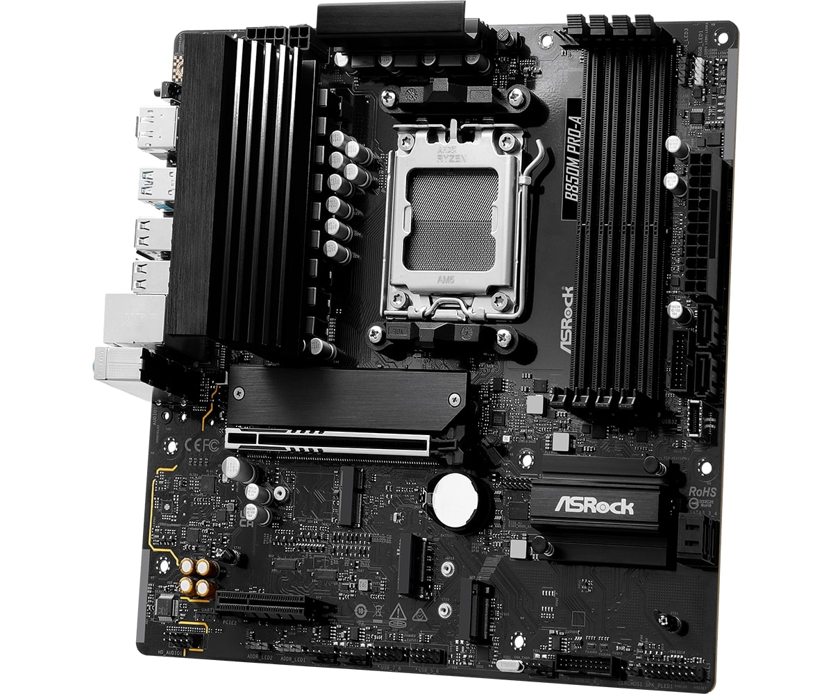 Asrock B850M Pro-A AM5 DDR5 8000MHz+(OC) mATX Gaming (Oyuncu) Anakart
