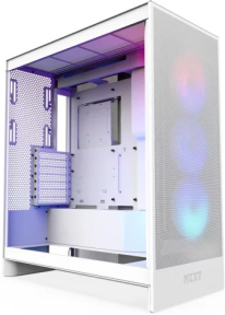 NZXT H Series H7 Flow (2024) RGB CM-H72FW-R1 ATX Beyaz Mid Tower Gaming (Oyuncu) Kasa