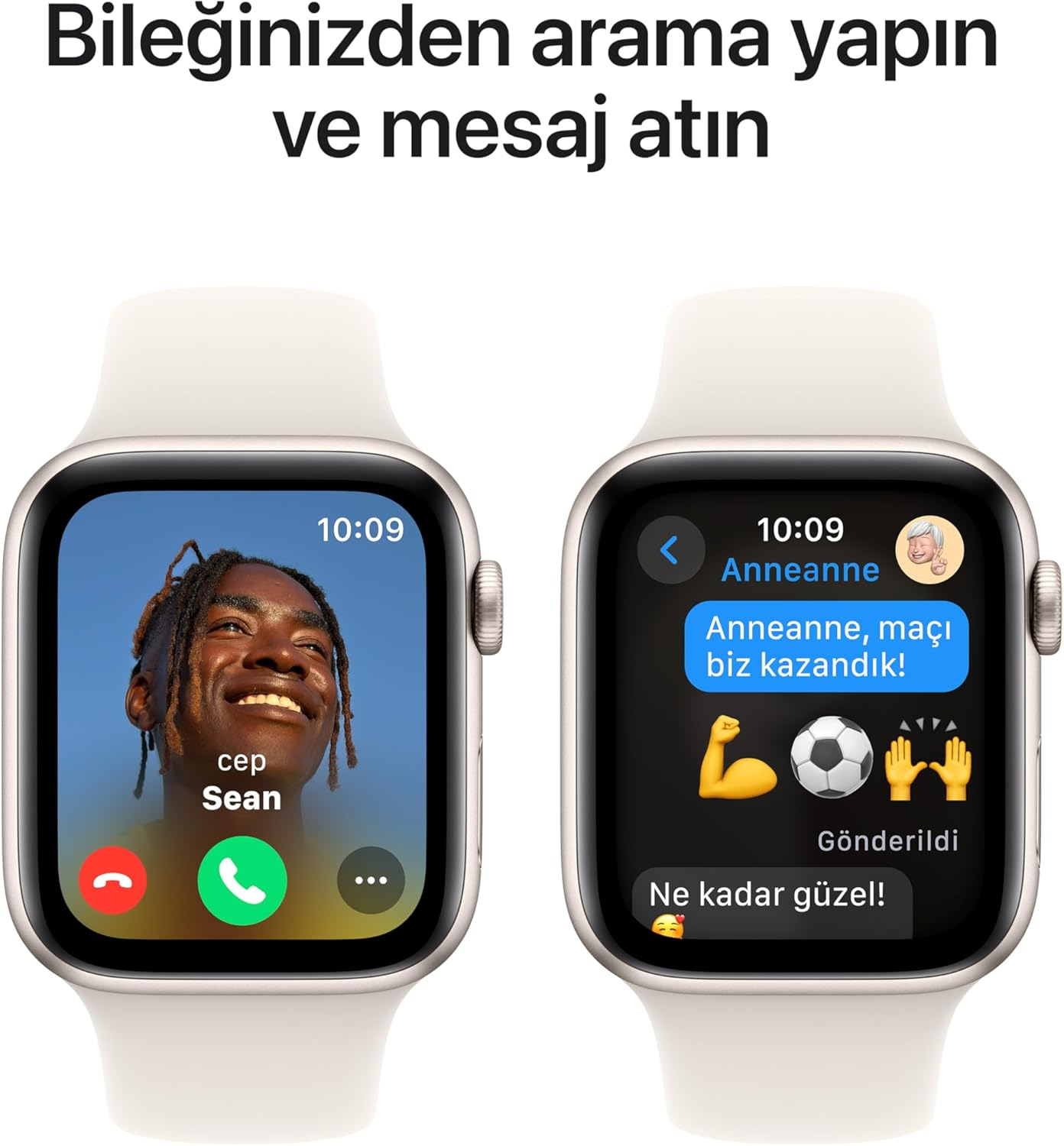 Apple Watch SE GPS 40 mm Yıldız Işığı Alüminyum Kasa ve Yıldız Işığı Spor Kordon - S/M MXEF3TU/A